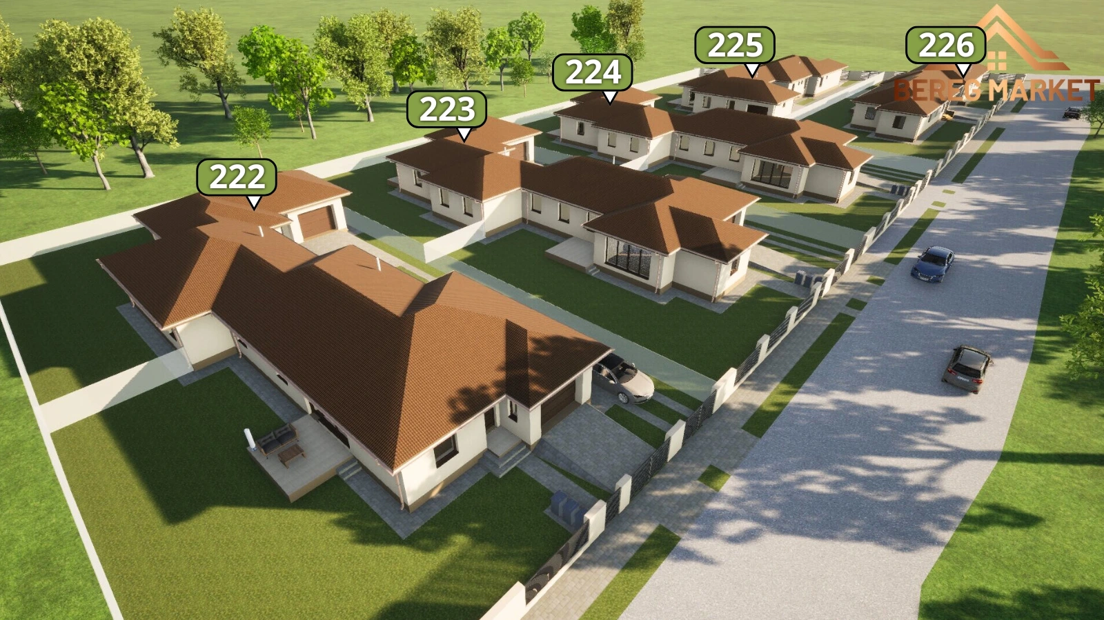 Modern ikerház és családiház építés Nyíregyházán Bereg Market Kft.